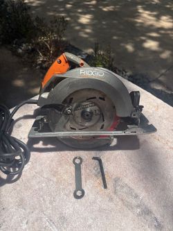 RIDGID Hvy Duty 7 1/4” Circular Saw-R3205-15Amp, Project Blade, Wrench, 8’ Cord