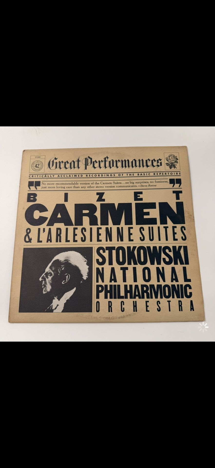 Bizet: Carmen & L'Arlesienne Suites mint #563 Vinyl Record: Leopold Stokowski
