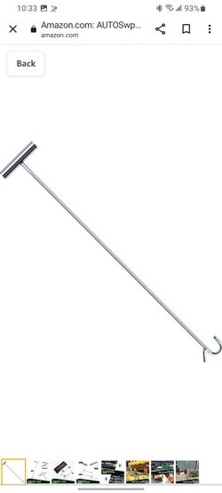 5th Wheel Pin Puller, 32" Solid Steel Chrome Plated 5th Wheel Puller Hook, Heavy Duty 5th Wheel Puller w/Hook