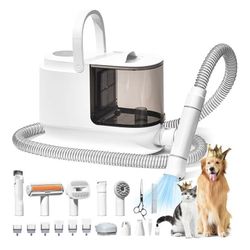 5-in-1 Pet Grooming Kit | Groom & Vacuum 2-in-1, 400W Suction