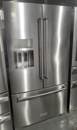 KitchenAid 3-Door Stainless Steel Refrigerator Fridge
