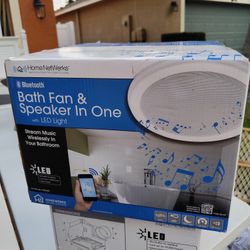 Bluetooth
Bath Fan &
Speaker In One
with
LED Light
Stream Music
Wirelessly In
Your Bathroom