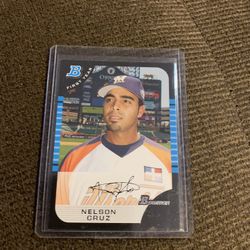 2005 Bowman Nelson Cruz Baseball Draft Pick Card 
