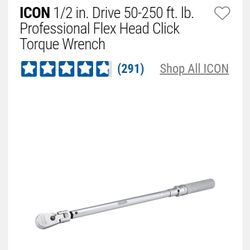 Icon 1/2 Inch Torque Wrench Flex Head