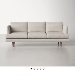 Modern Sofa Beige 84 inch 