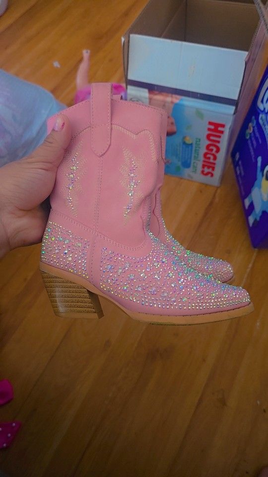 Pink Boots Size 10 