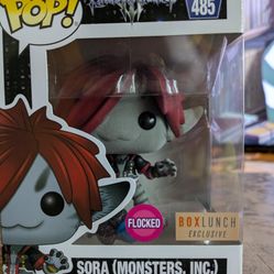 Sora (Monsters Inc) (Flocked) Funko Pop - Kingdom Hearts 3 Boxlunch Exclusive