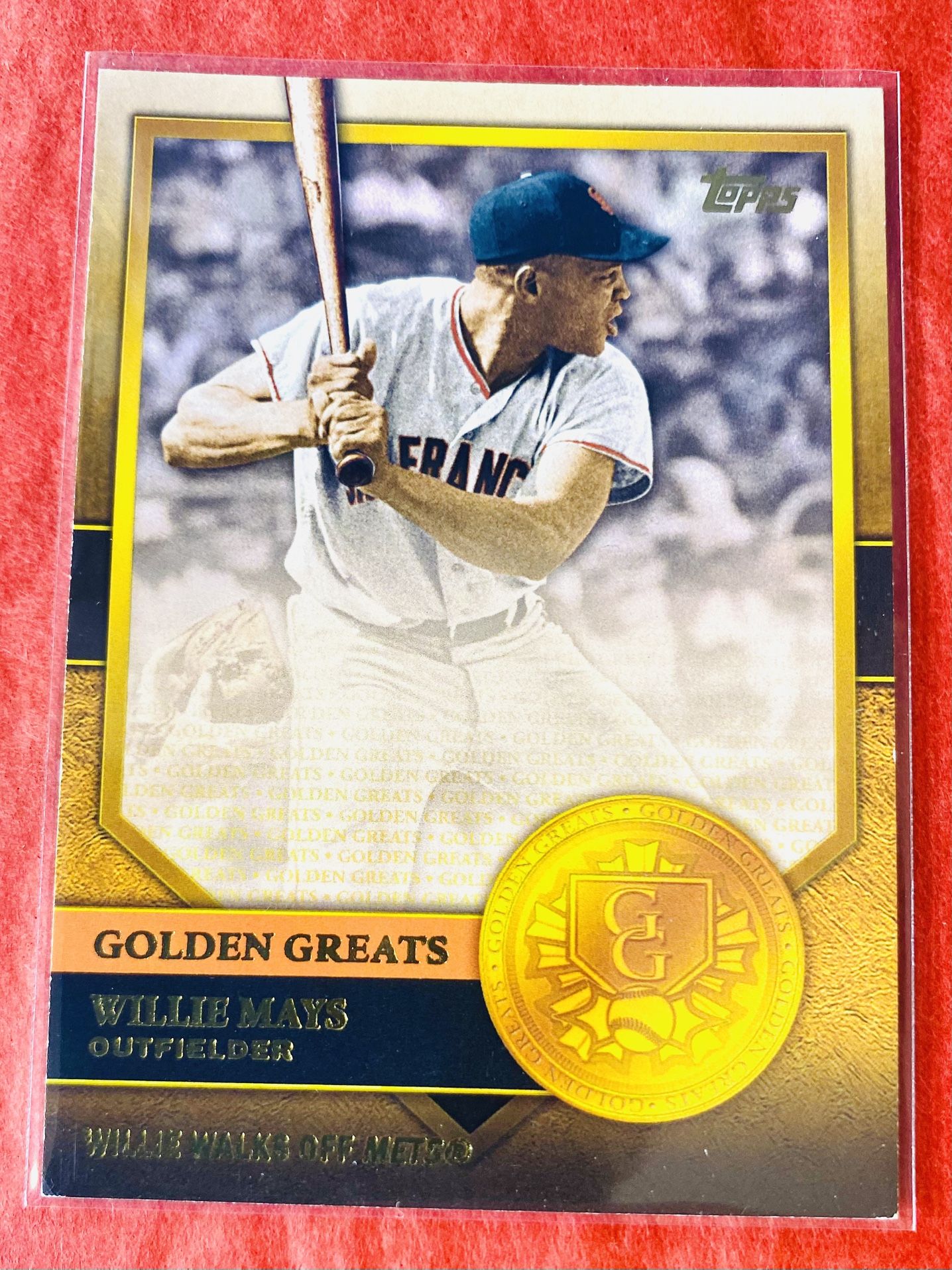 Willie Mays 2012 Topps Golden Greats ‘Willie Walks Off Mets’ Card