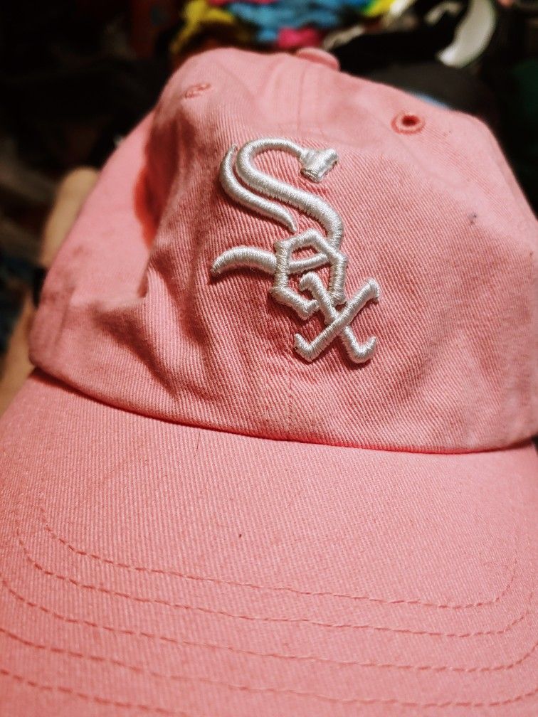 Pink White Sox Hat