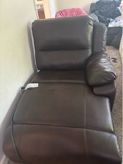 Brown Leather Recliner