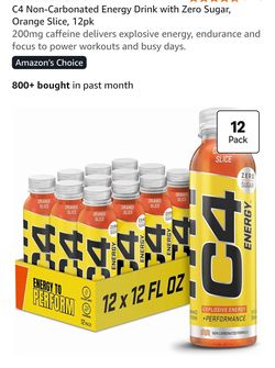 C4 Energy Drink Orange Slice 12-Pack