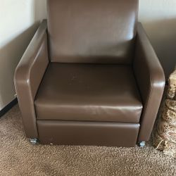 2 Brown Recliner Chairs