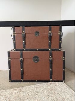 Vintage Style Decorative Storage Trunks (Set of 2) $50 OBO
