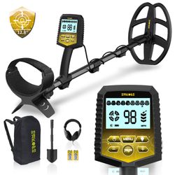 SAKOBS Metal Detector For Adults Professional – Higher Accuracy 9 Types Of Metal Target Detection, 11" Waterproof Double-D Coil, New Upgraded DSP Chip