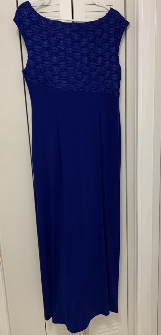 Traje Largo Azul Royal Size 14P