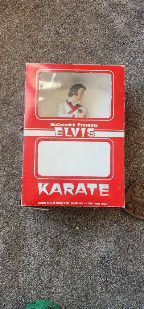 Elvis Karate Figurine With Bourbon