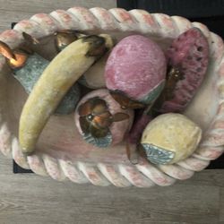 Ceramic Plate Of Fruits 