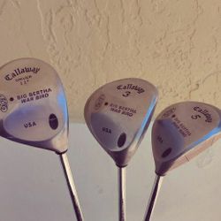 Men's Callaway Big Bertha Steel  Shafted #1 #3 #5 Woods