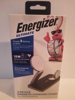 Energizer Ultimate WCP310 3 Device Magnetic Charging Stand for iOS & Android