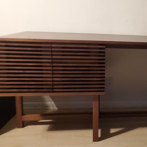 Line Storage Desk - Walnut