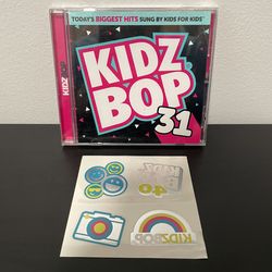 Kidz Bop 31 CD w/ Tattoo Set Kids Music Pop Hits Children’s 2016