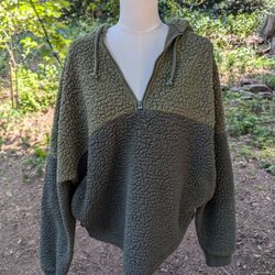 Victoria's Secret PINK Green Sherpa