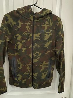 Boys large Nike Tech camo full zip jacket.