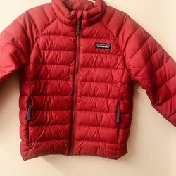 Patagonia Size 4T Flower Printed Inside Down Filled Puffer Jacket Multi