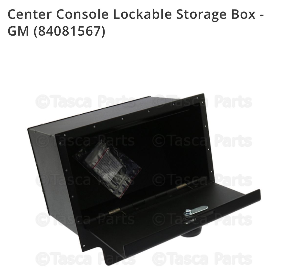 Center Console Lockable Storage Box - GM ((contact info removed)7)