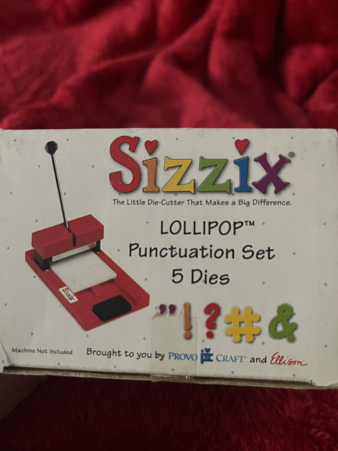 Sizzix Lollipop Punctuation Set 5 Dies