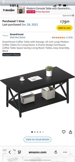 Black Coffee Table
