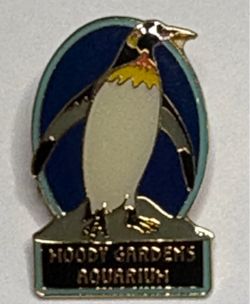 Moody Gardens Aquarium King Penguin Enamel Lapel Pin - Galveston Texas