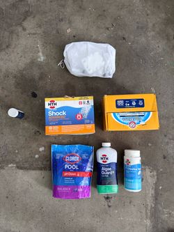 Pool Chlorine Tabs, Shock, Clear Balance