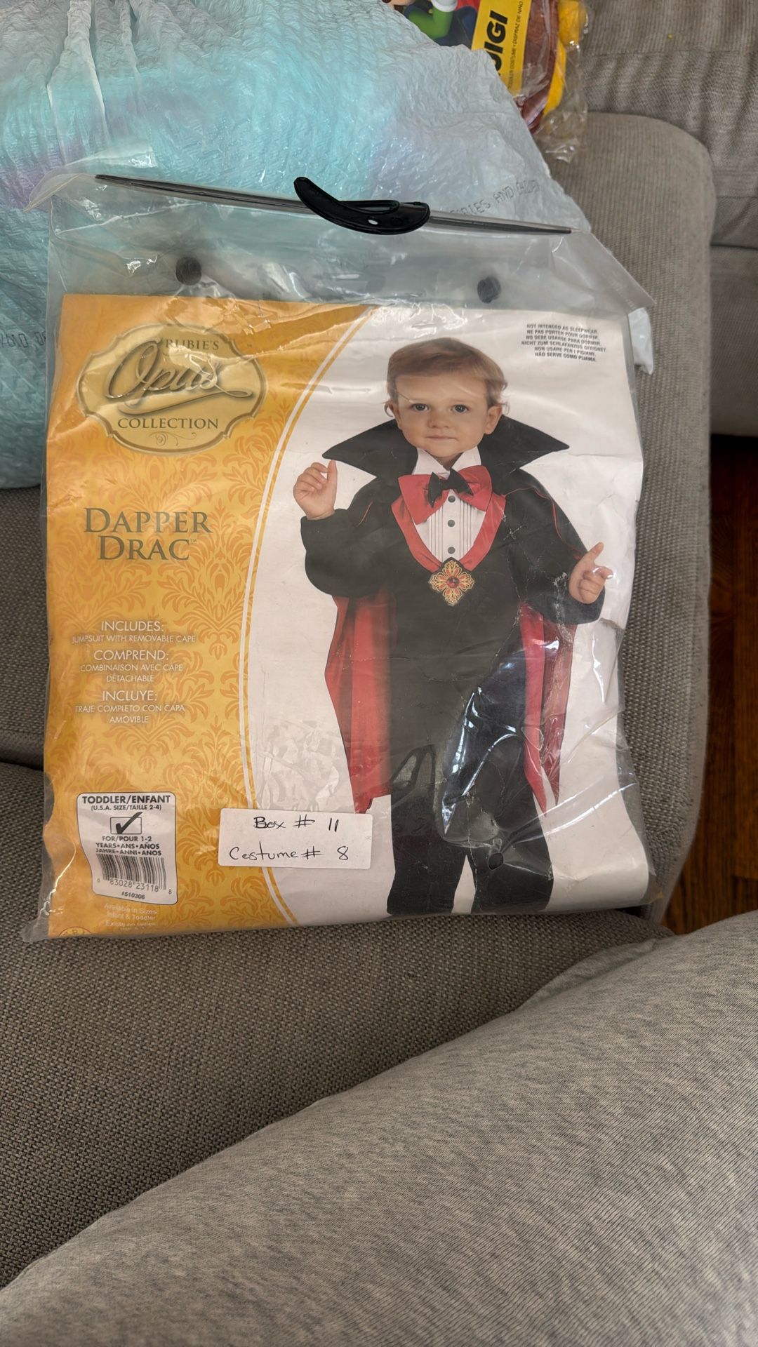 Vampire Costume 1-2 Years Old 
