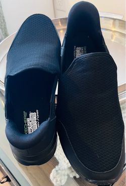 Skechers Slip-On Shoes Black Mesh