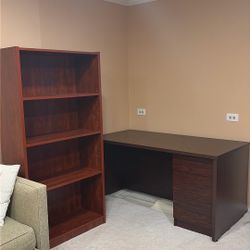 Bookshelf And Desk