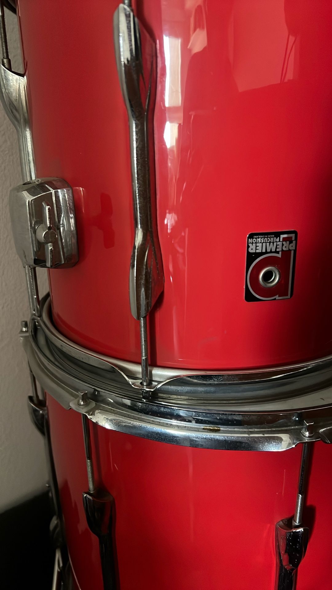 Premier Projector 1980’s vintage Rock Drum Kit & HW & Istanbul and Sabian Cymbals, NEW 2021 Hydraulic Hi Hat DW