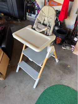 High chair that turns into step stool