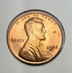 1952-D Wheat Penny – Uncirculated Condition – Bright Copper Color