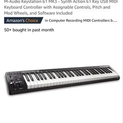M-Audio Keystation 61 MK3 61-key Keyboard Controller