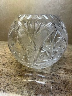 Crystal rose cut bowl