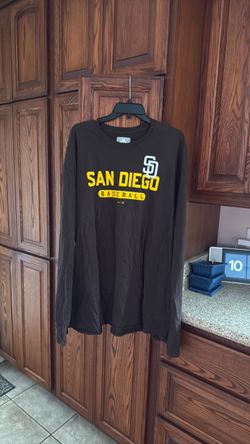 San Diego Padres long sleeve shirt brown three XL3xl