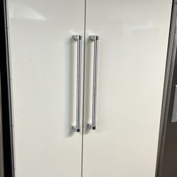 Viking 48”Wide Built In Gloss White Side By Side Refrigerator 