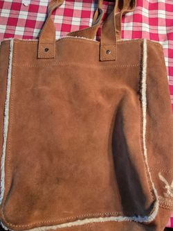 American Eagle Outfitters suede tote bag