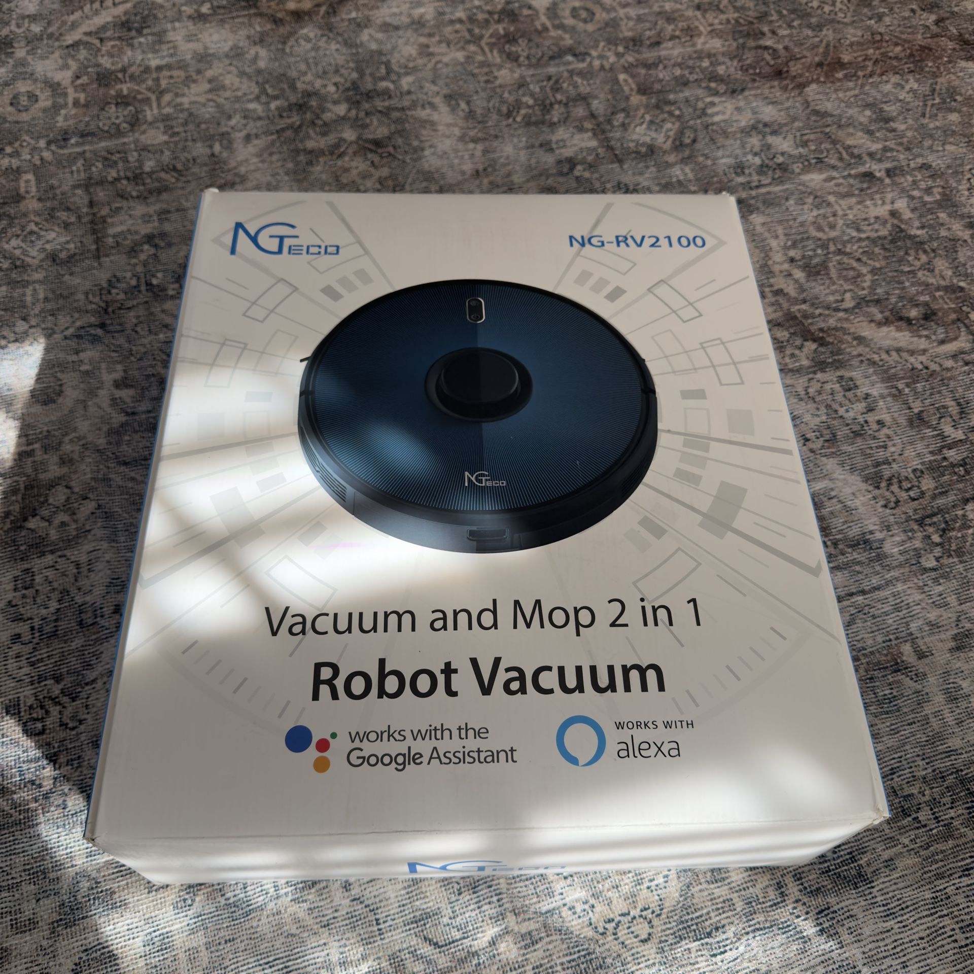 NGTeco Robot Vacuum Cleaner 2-in-1 Sweep and Mop 4200Pa Super Suction Quiet Robotic Vacuums,Laser Navigation,Multi-Floor Mapping,Self-Charging,Good fo