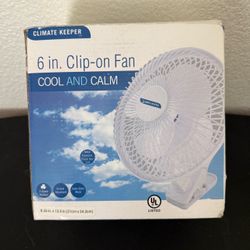 Clip on Fan, 8.5” in diameter, Brand New