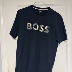 Worn Once Size Medium Navy Blue Hugo Boss Shirt