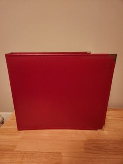 Red Scapbook Binder