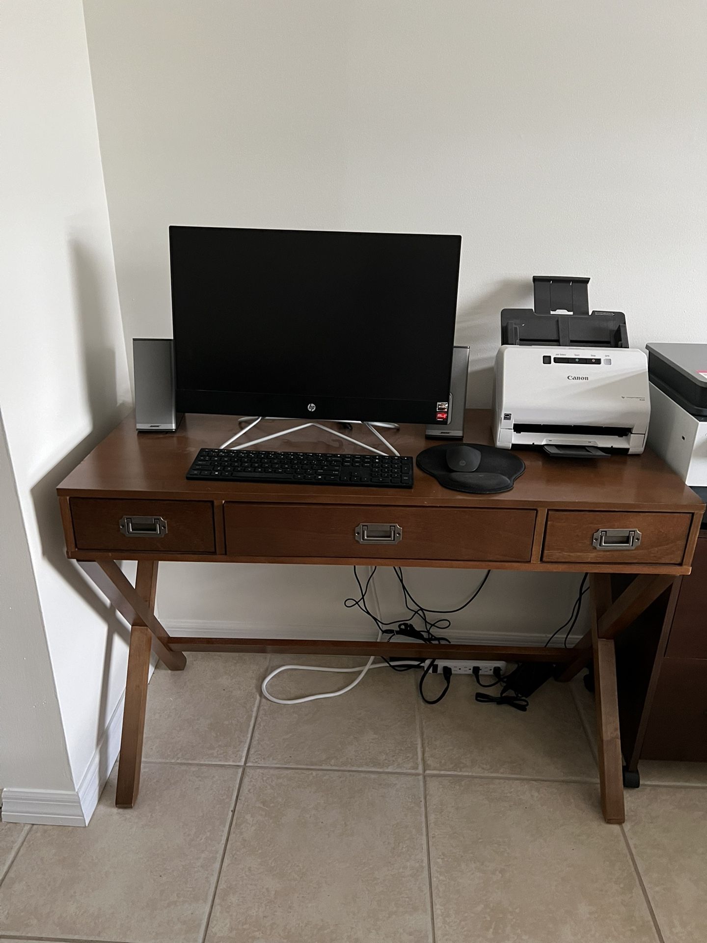 Desk only - No computer or printer included