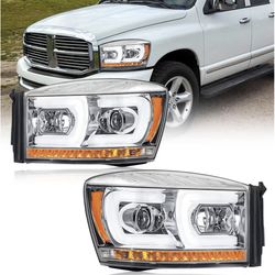 LED DRL Headlight Compatible for Dodge Ram